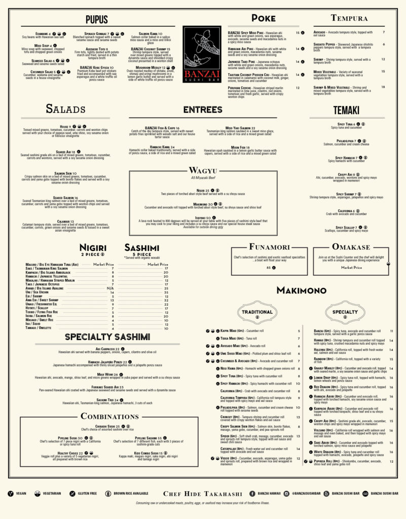 BanzaiSushi_FoodMenuFinal_web_v3 Banzai Sushi Bar Hawaii
